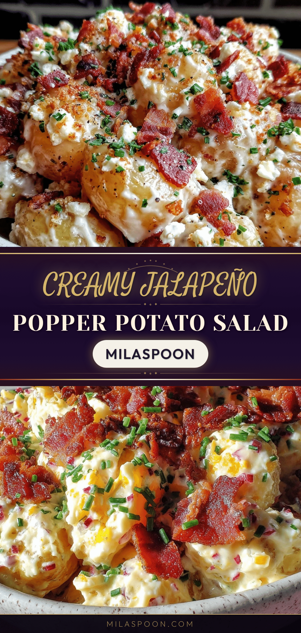 Creamy Jalapeño Popper Potato Salad recipe