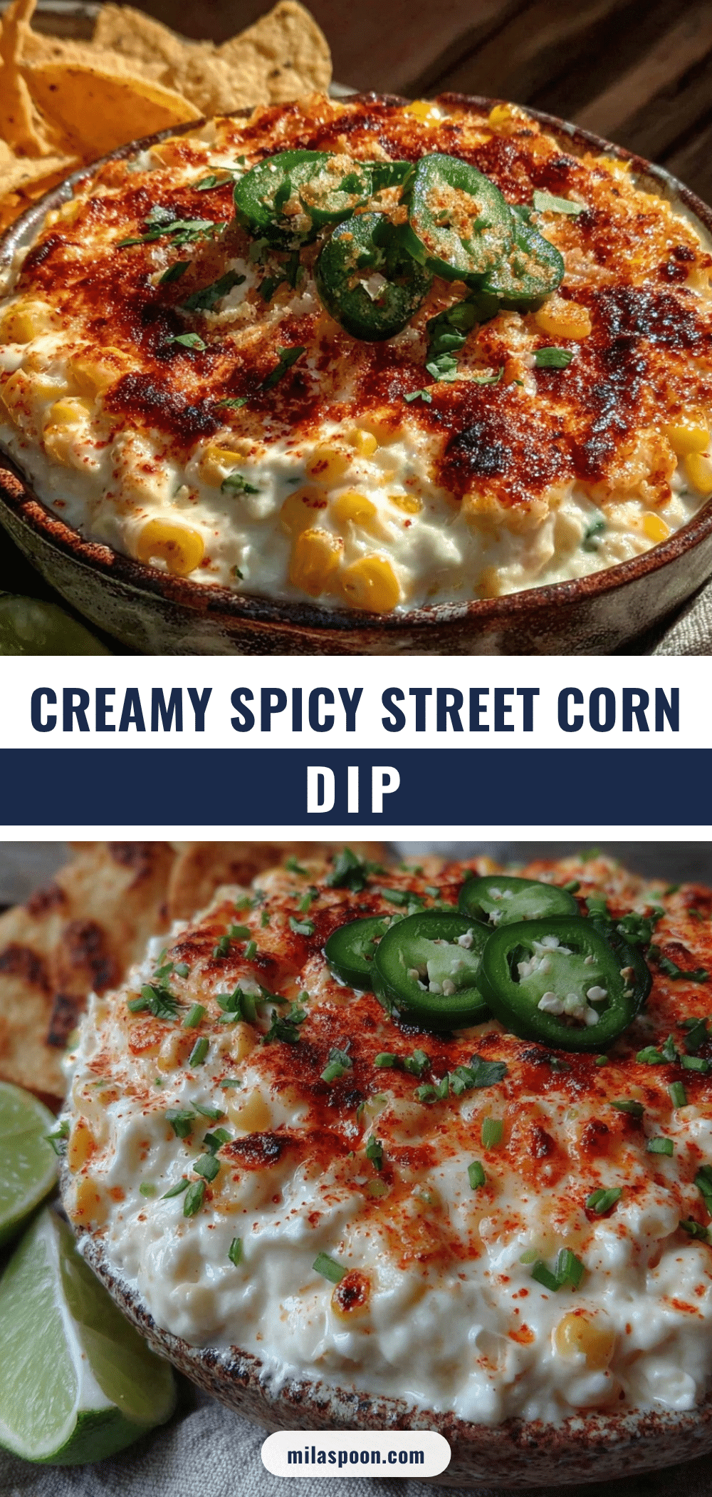 Creamy Street Corn Dip with Tajin recipe