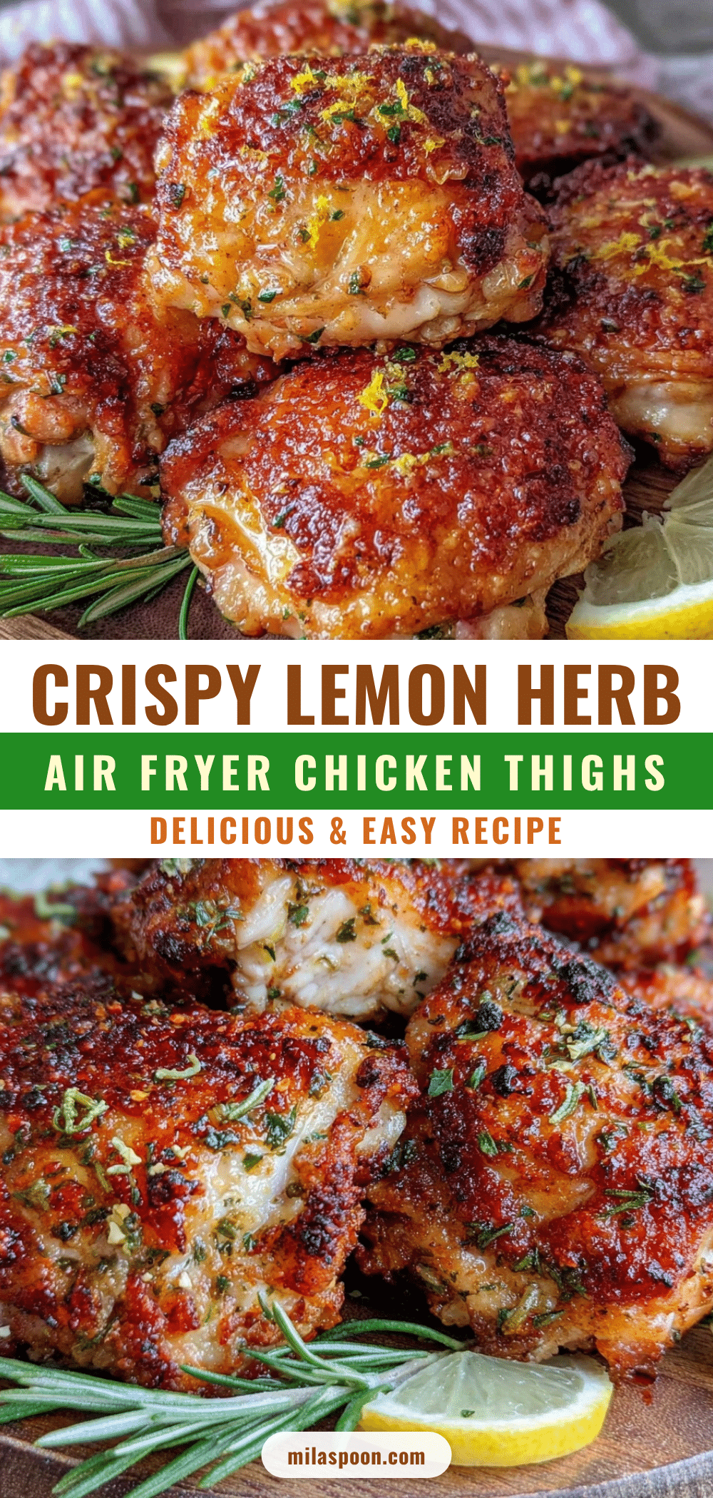 crispy air fryer chicken thighs recipe