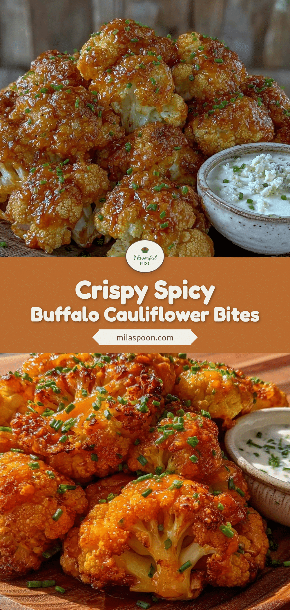 crispy buffalo cauliflower bites recipe