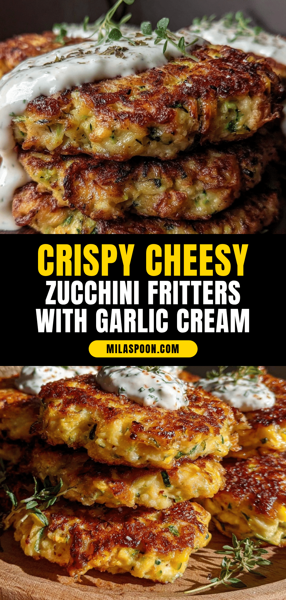 crispy cheesy zucchini fritters recipe