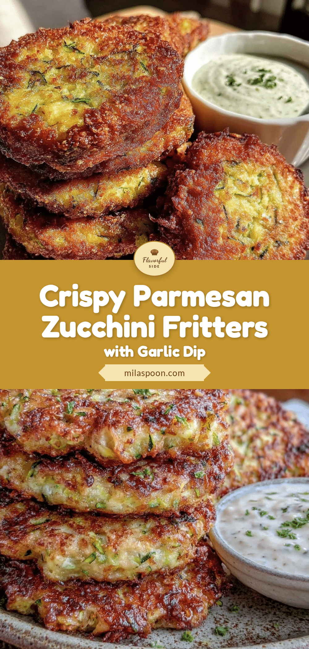 crispy parmesan zucchini fritters recipe