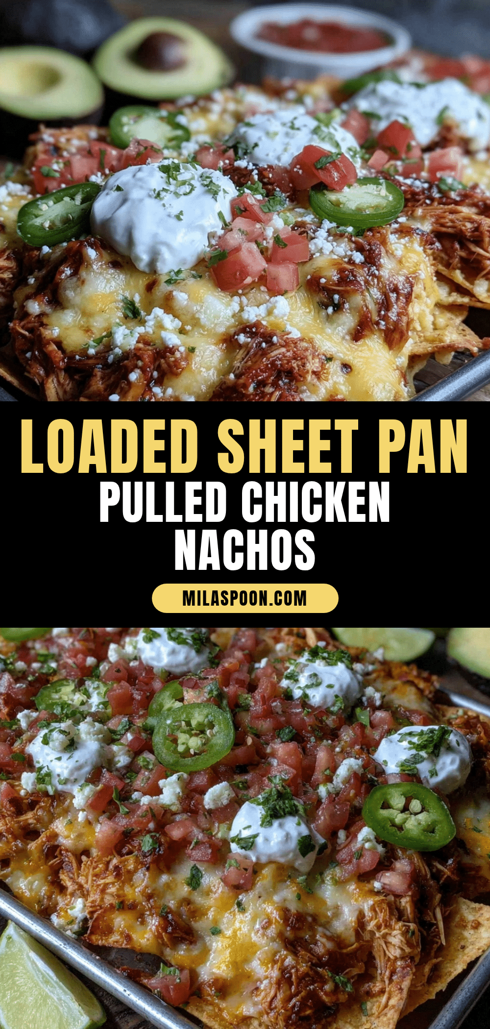 crispy sheet pan nachos with pulled chicken recipe
