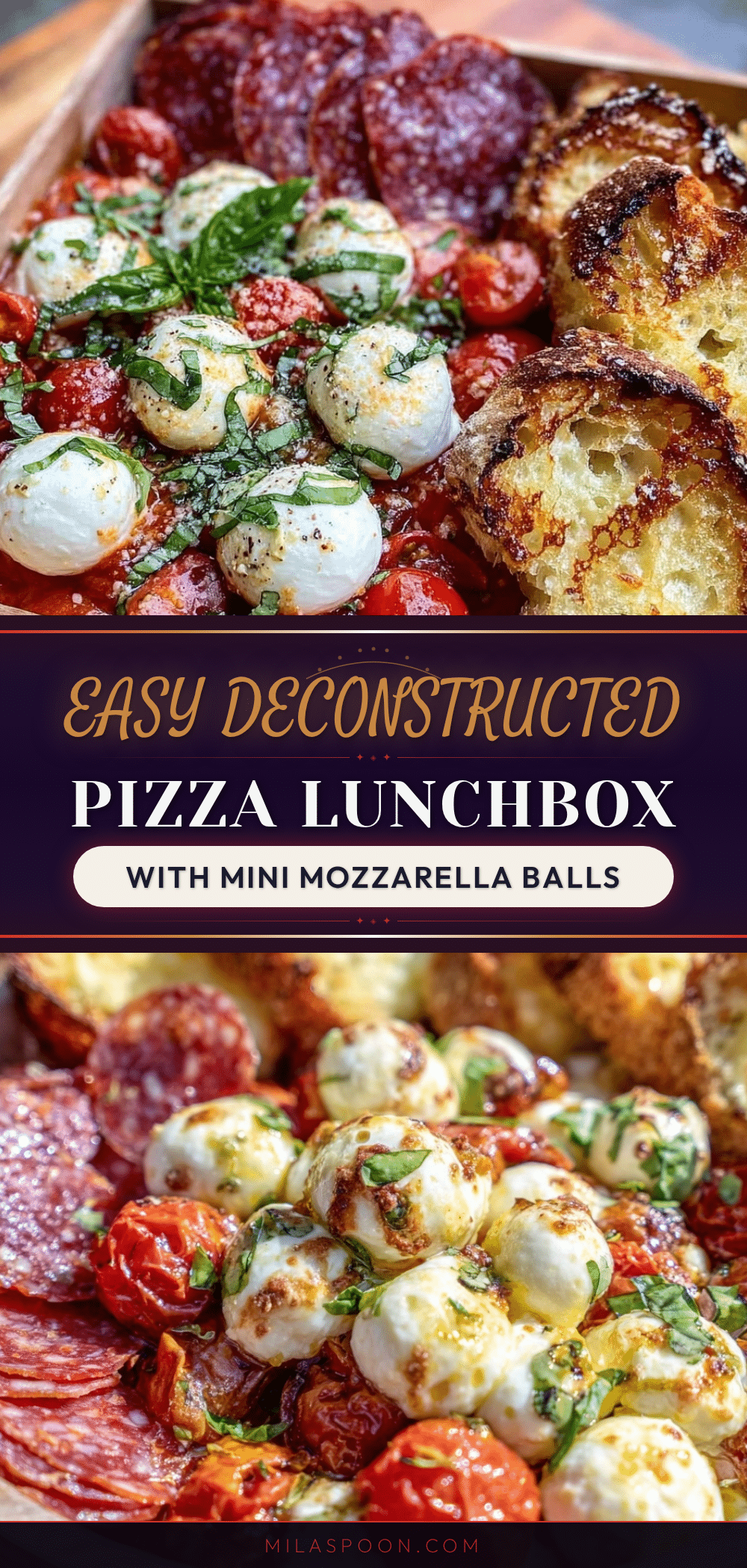 Easy Deconstructed Pizza Lunchbox recipe