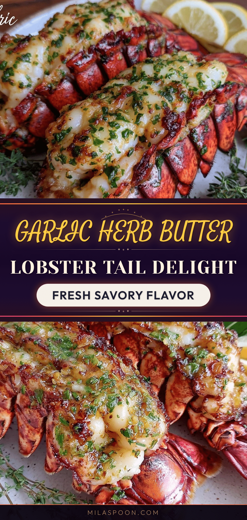 garlic herb butter grilled lobster tail recipe