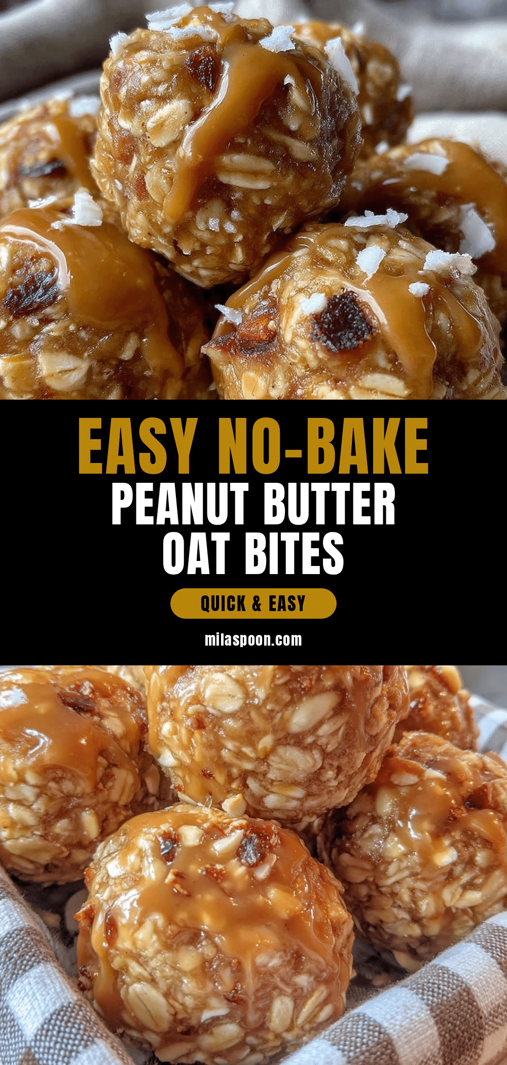 no-bake peanut butter oat bites recipe
