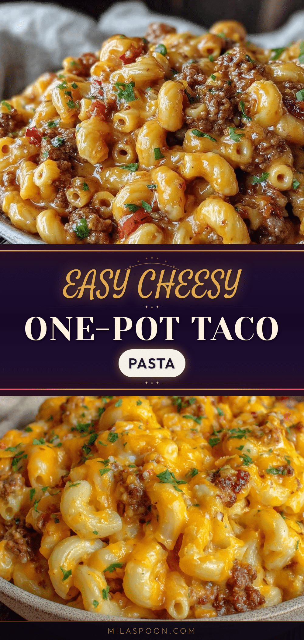 one-pot cheesy taco pasta recipe