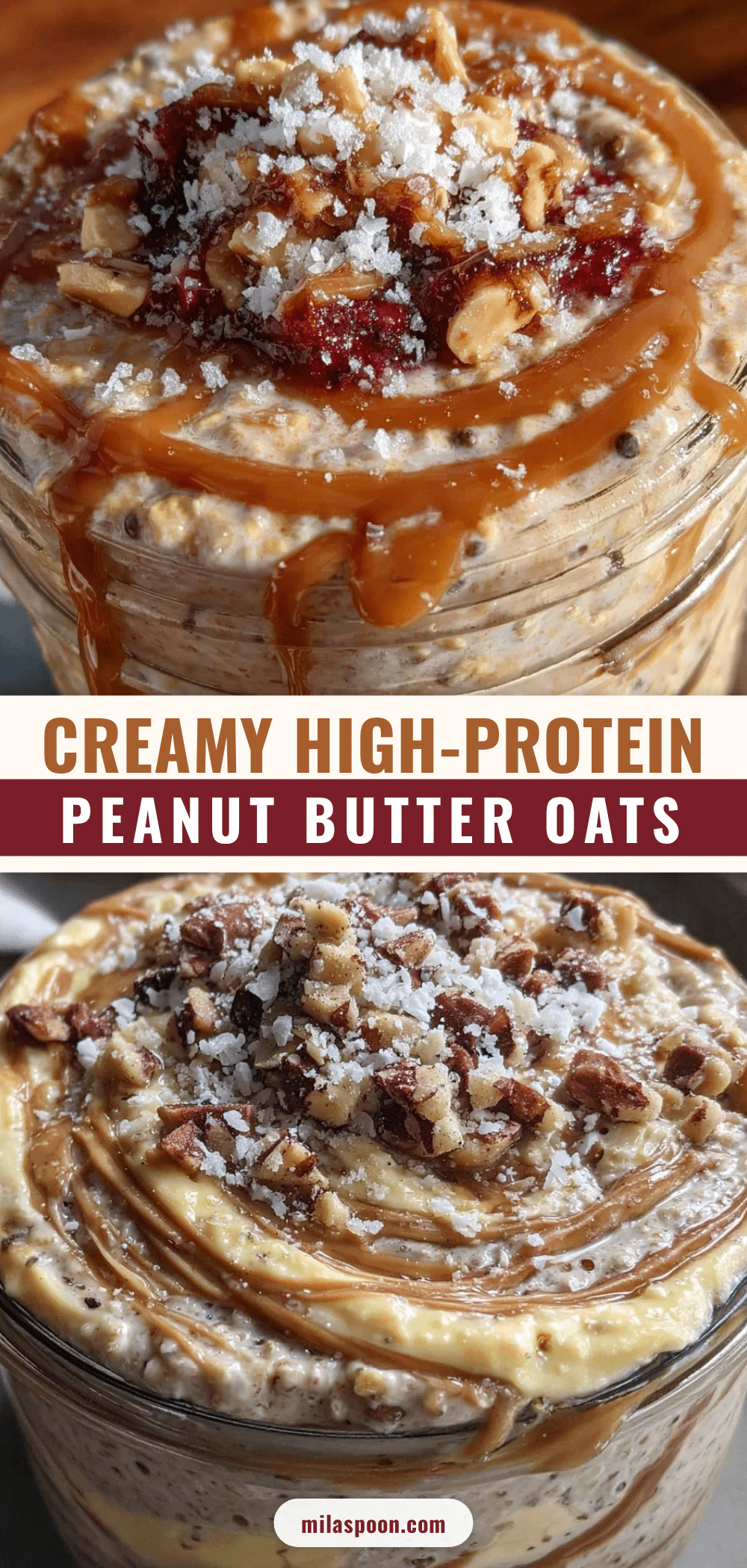Protein Peanut Butter Overnight Oats recipe