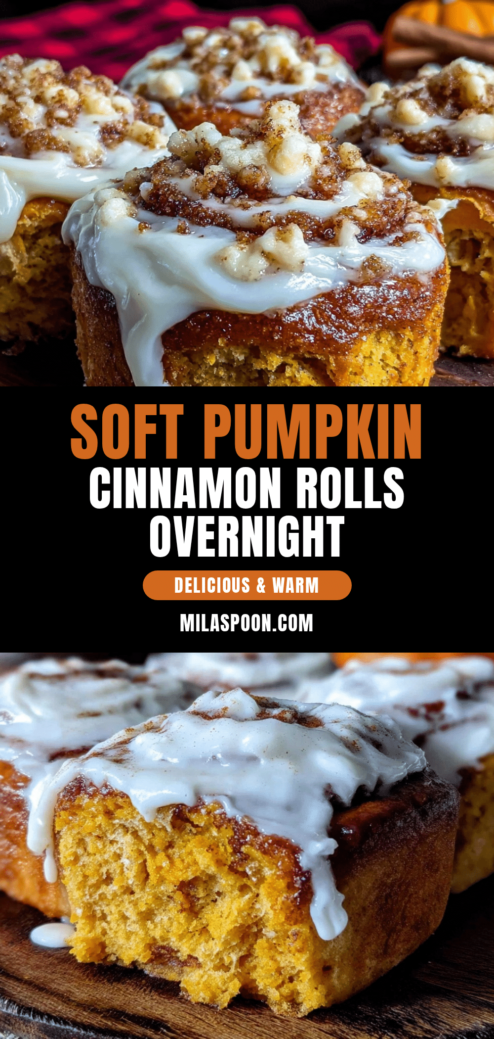 pumpkin cinnamon rolls recipe