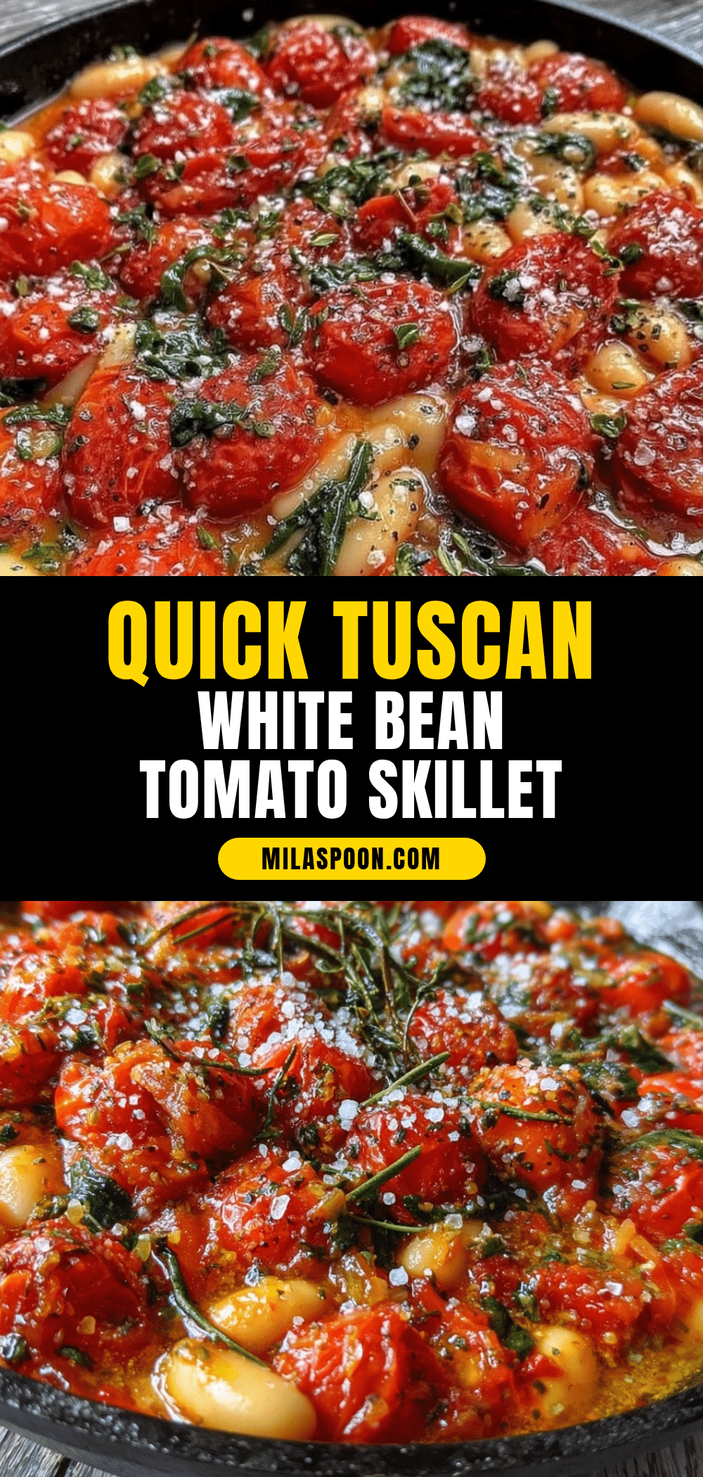Quick Tuscan White Bean and Tomato Skillet recipe