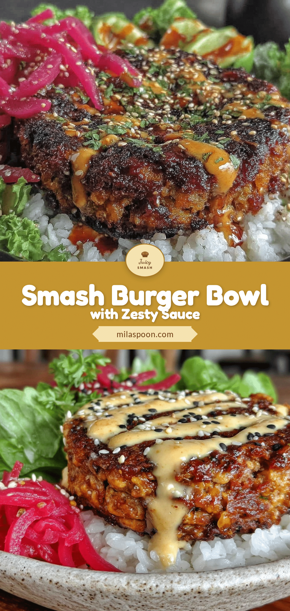 smash burger bowl recipe