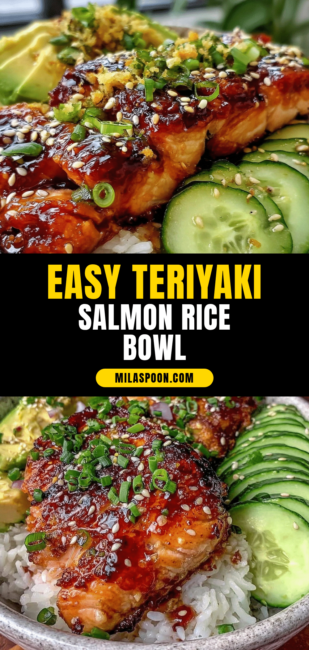 teriyaki salmon rice bowl recipe