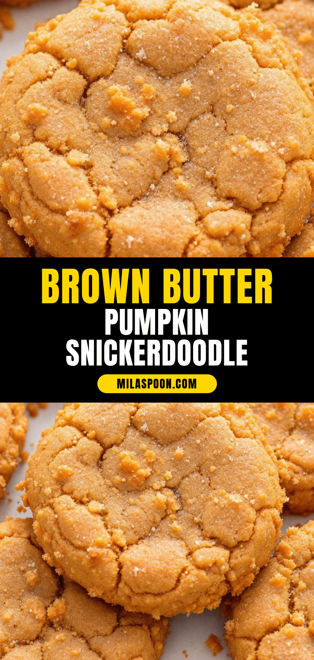 brown butter pumpkin snickerdoodle cookies recipe