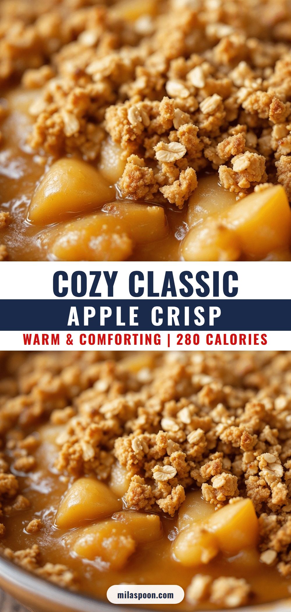cozy classic apple crisp with oat crumble topping recipe
