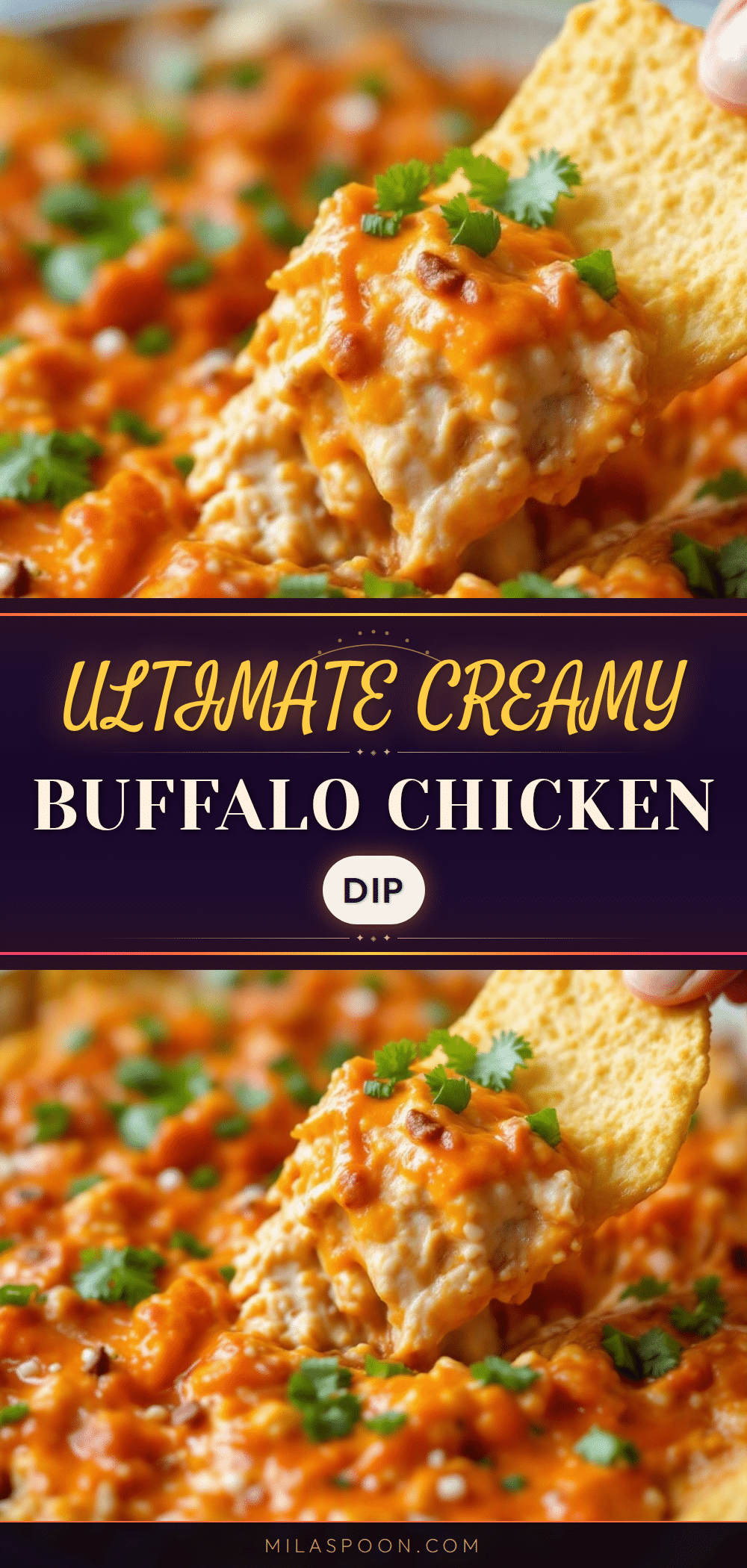 creamy buffalo chicken dip recipe