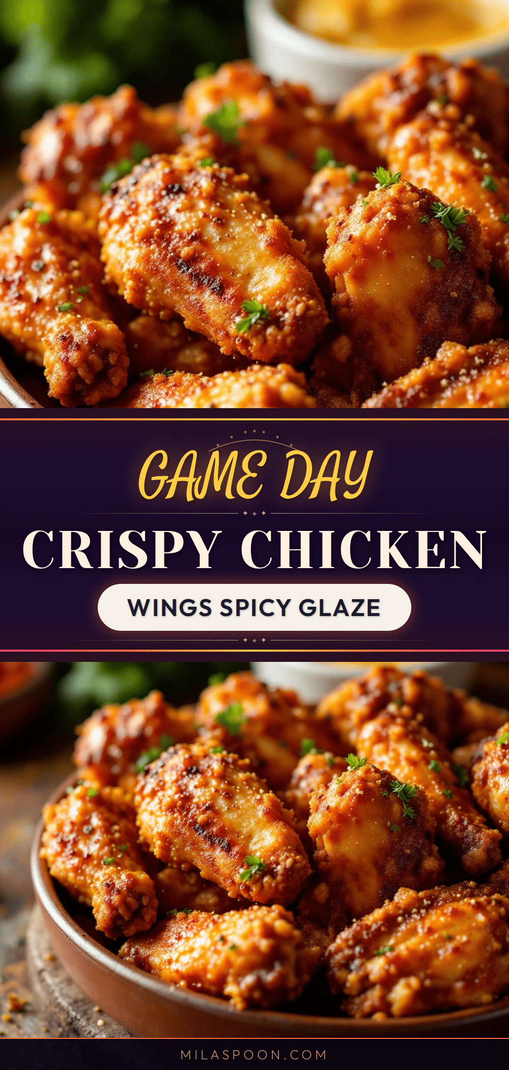 crispy baked chicken wings for football Sunday recipe