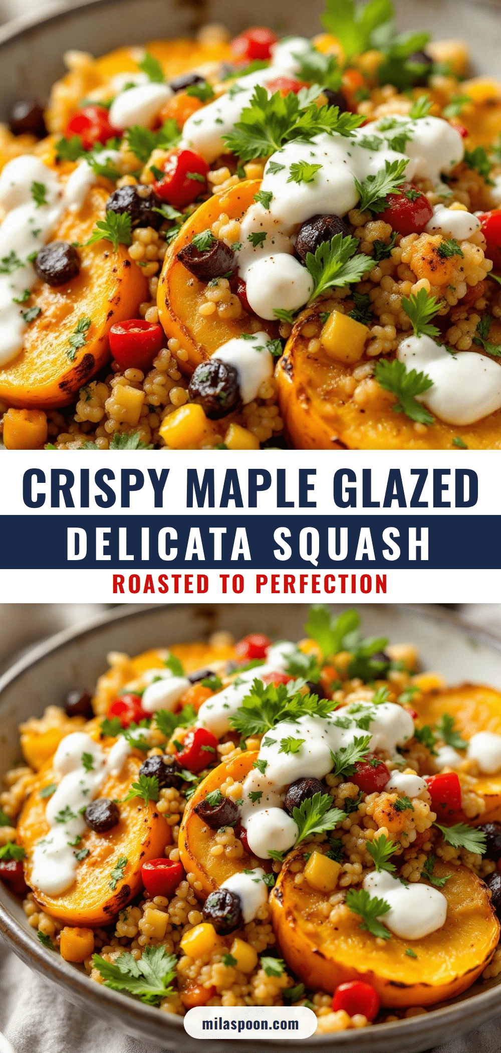 crispy maple glazed delicata squash recipe