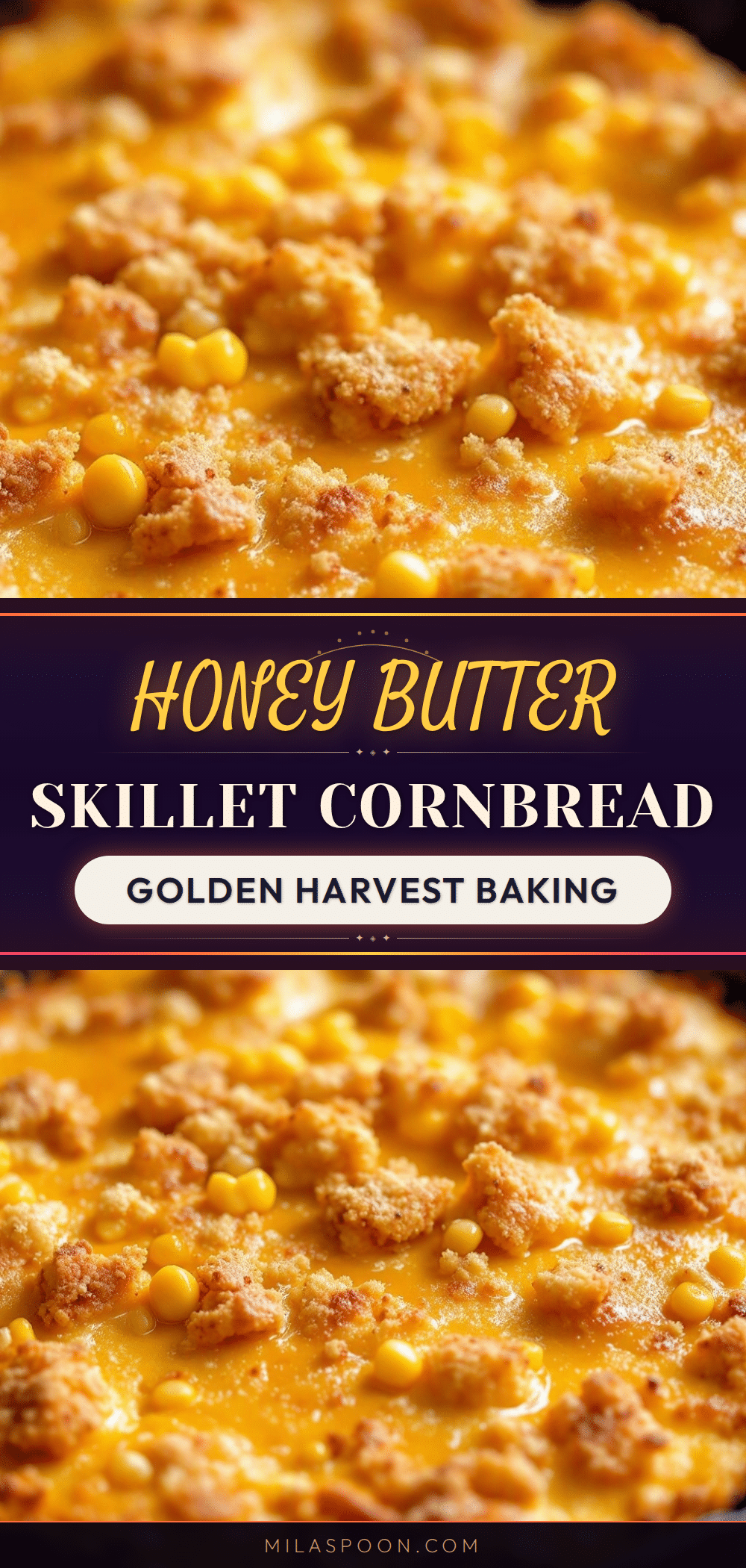homemade honey butter skillet cornbread recipe
