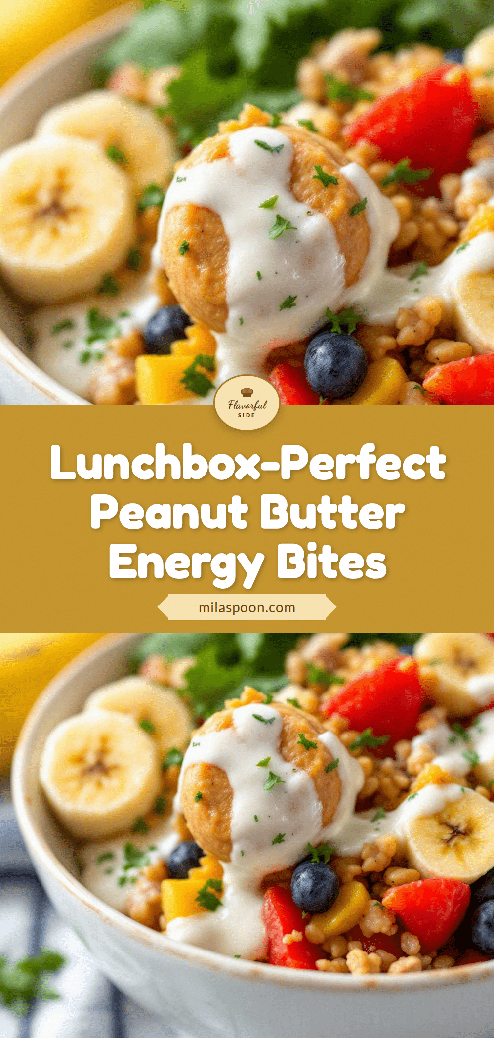 peanut butter banana energy bites recipe