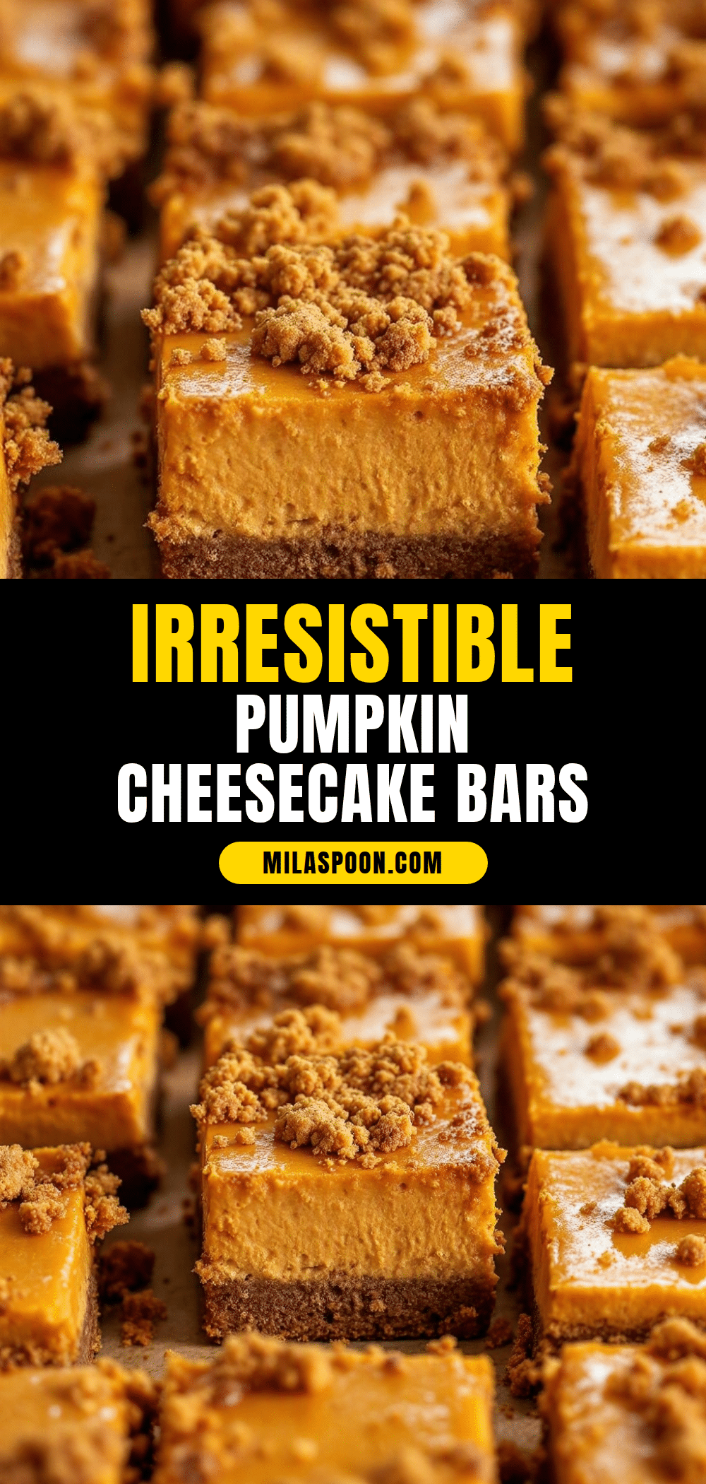 pumpkin cheesecake bars recipe