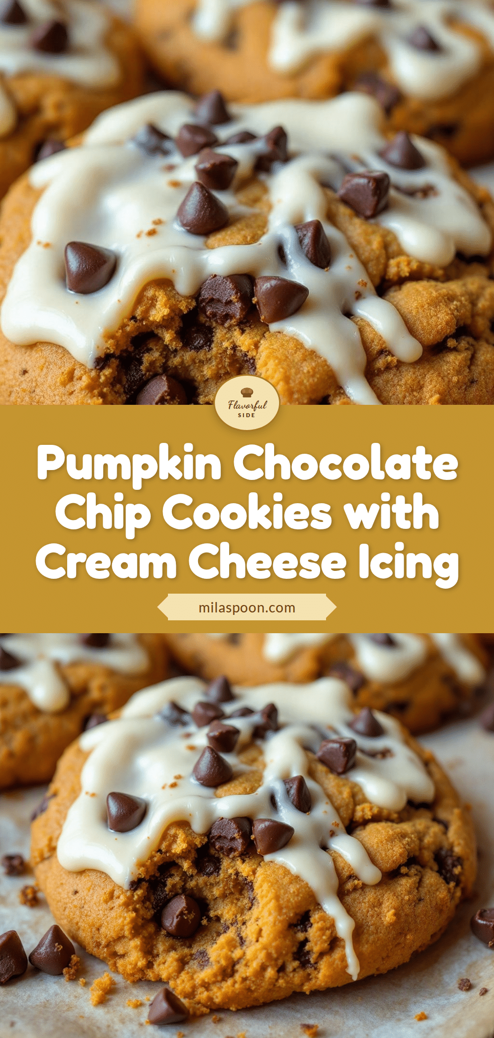 pumpkin cookies with cream cheese icing recipe