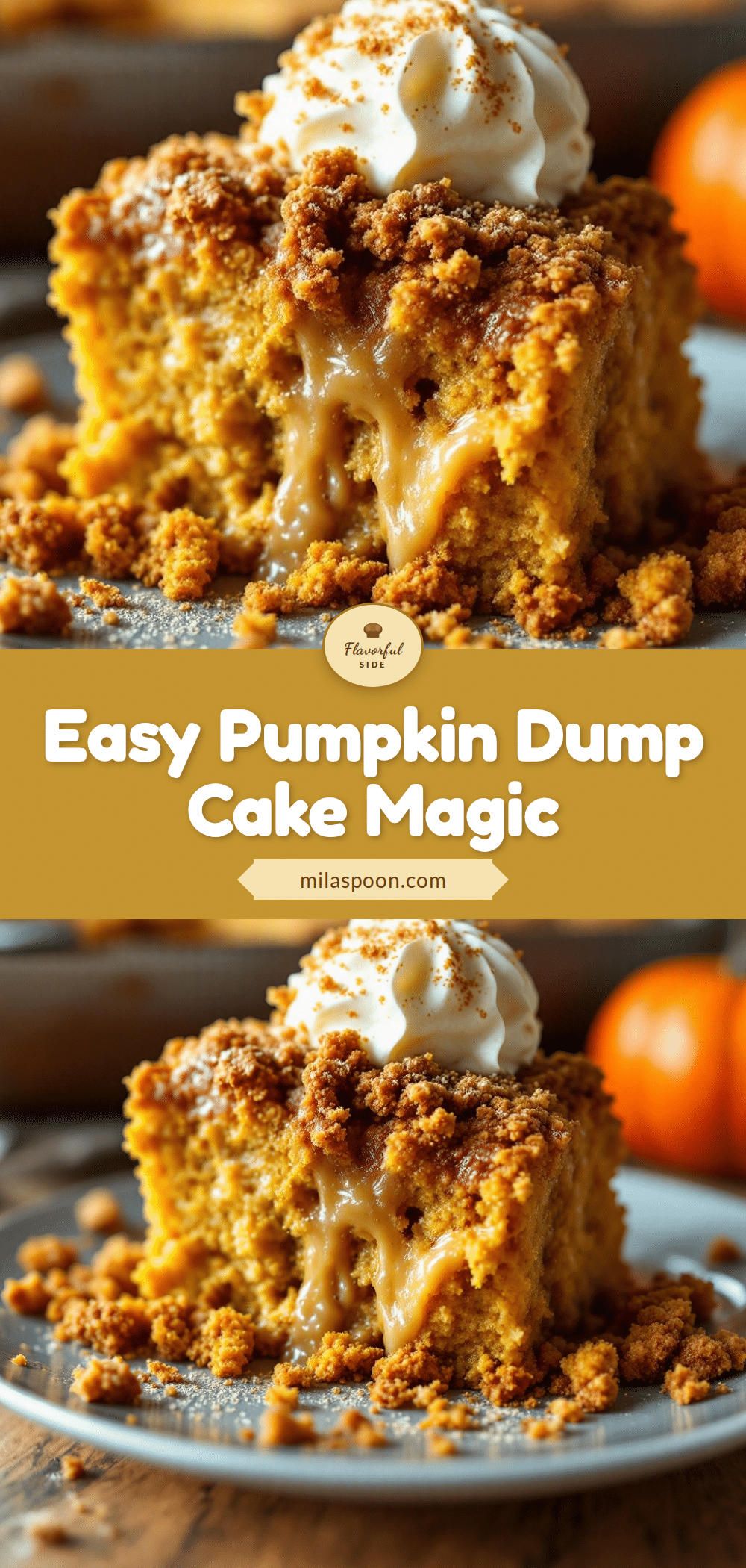 pumpkin dump cake recipe