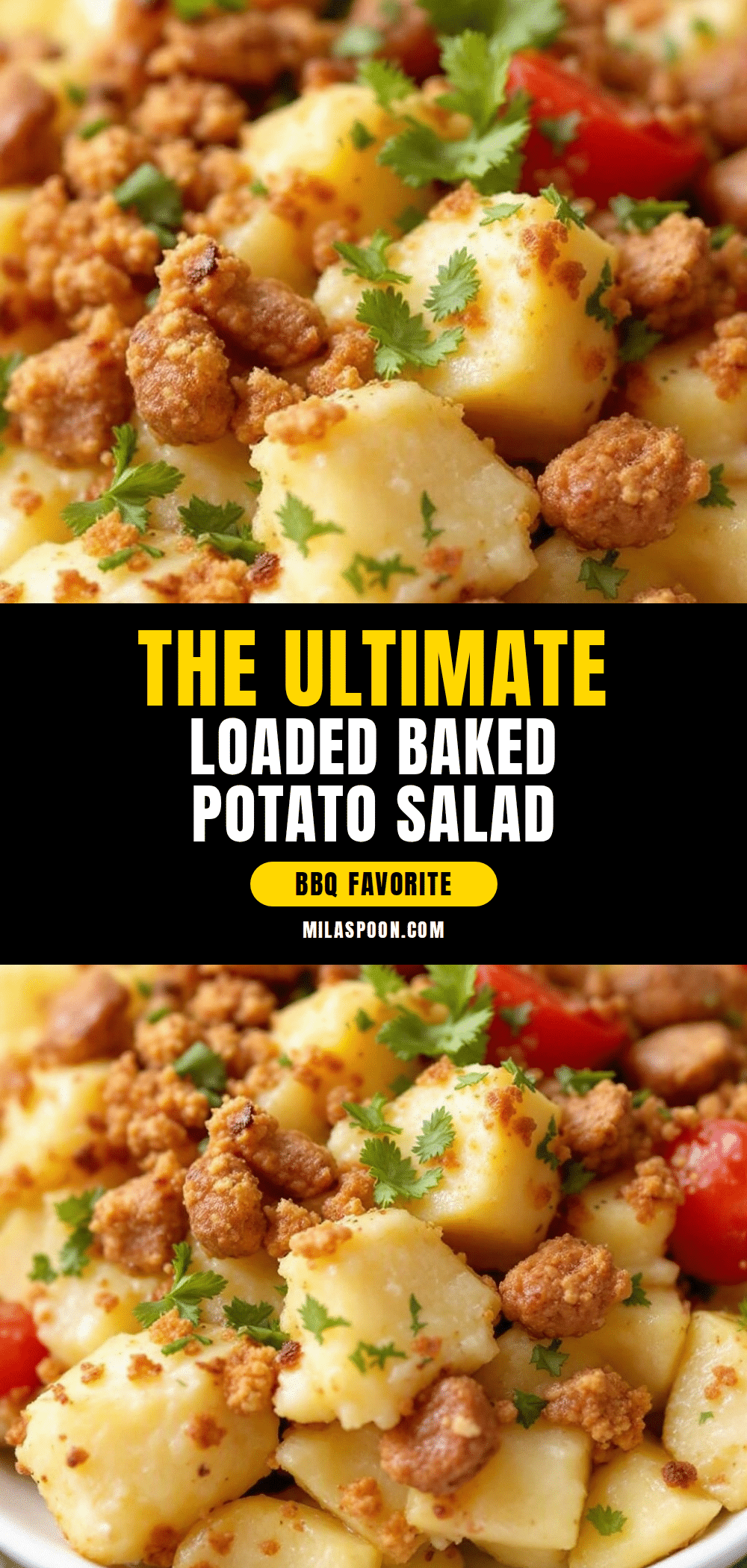 Ultimate Loaded Baked Potato Salad for Labor Day BBQ recipe