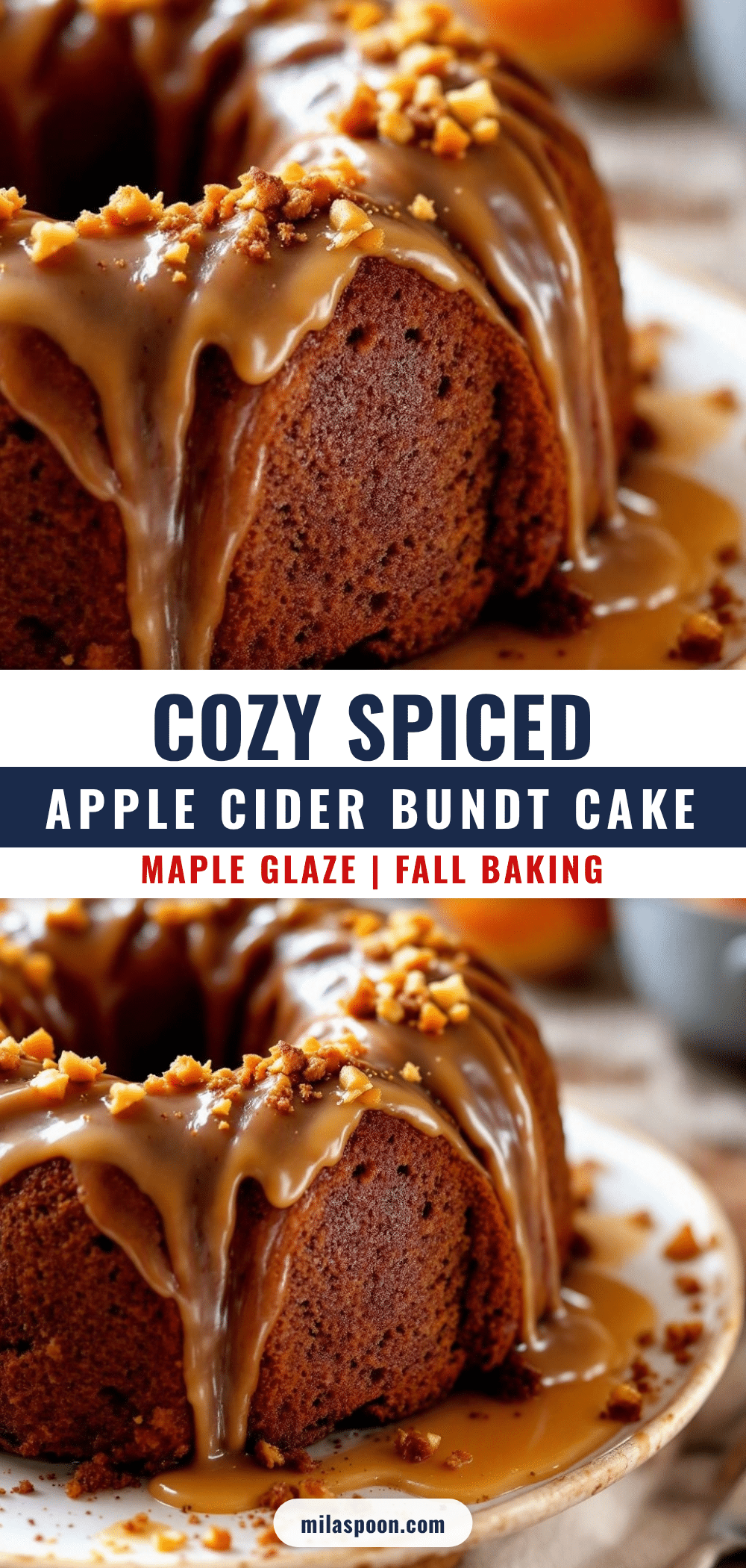cozy spiced apple cider bundt cake recipe