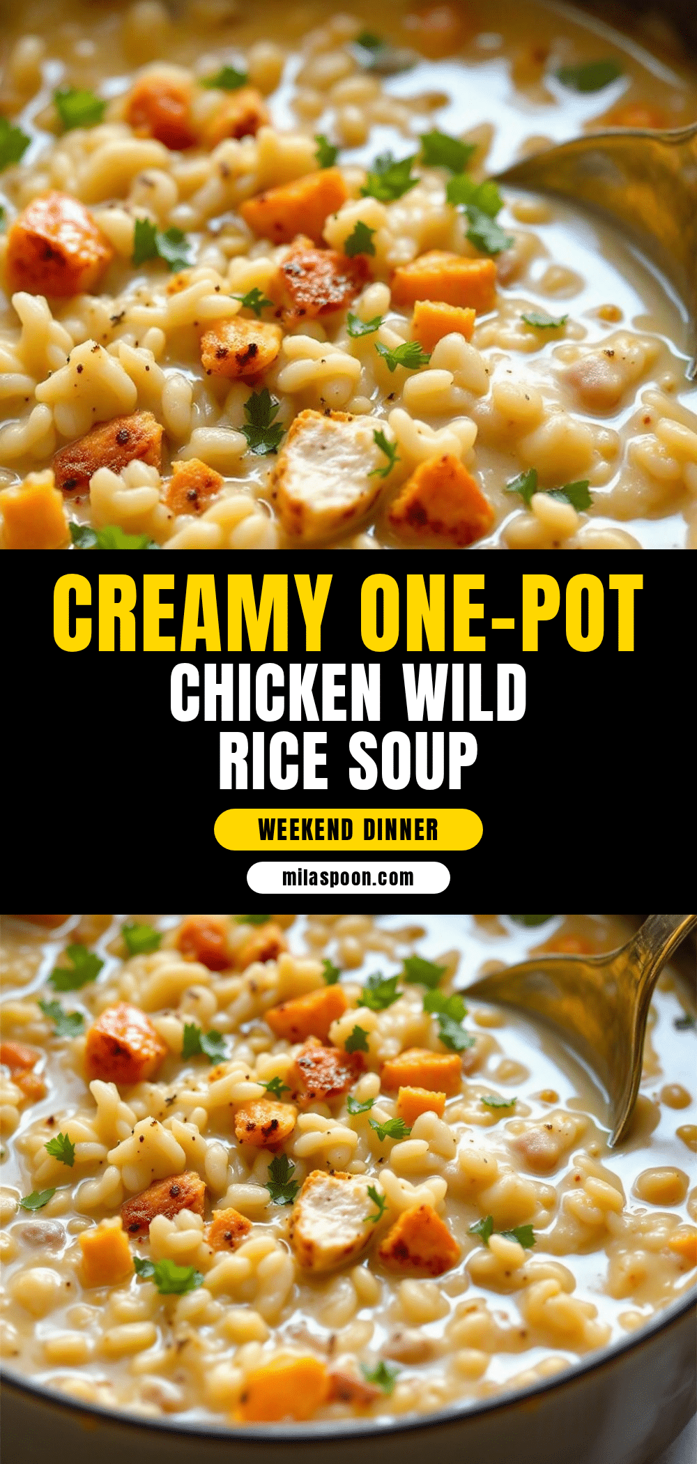 creamy chicken and wild rice soup recipe