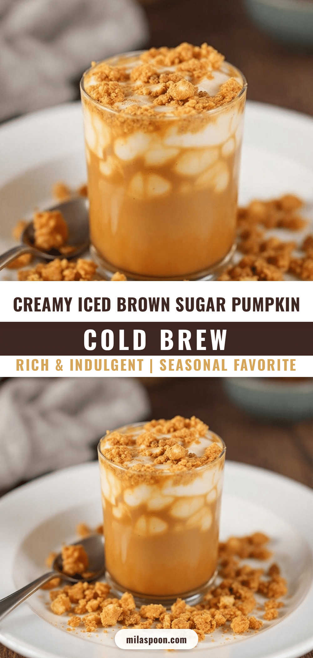 creamy iced brown sugar pumpkin cold brew recipe