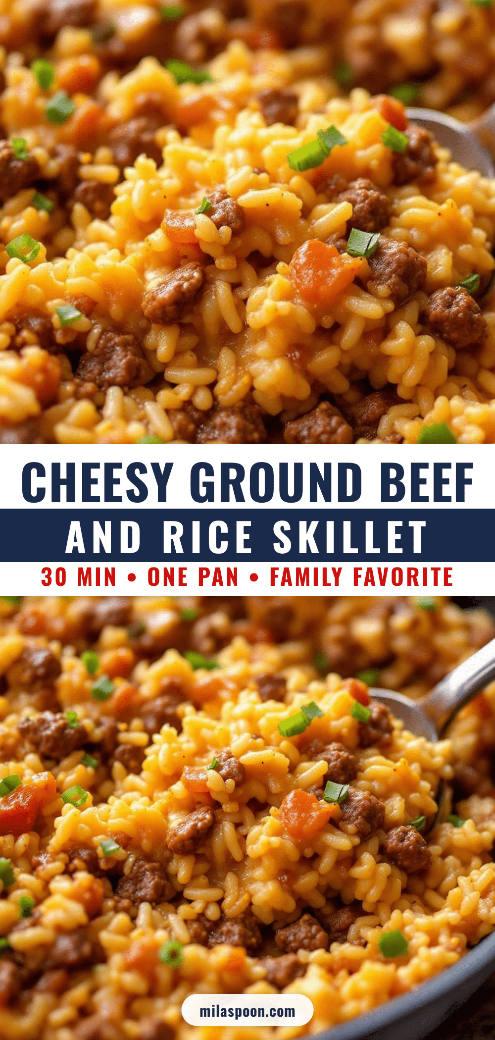 ground beef and rice skillet recipe