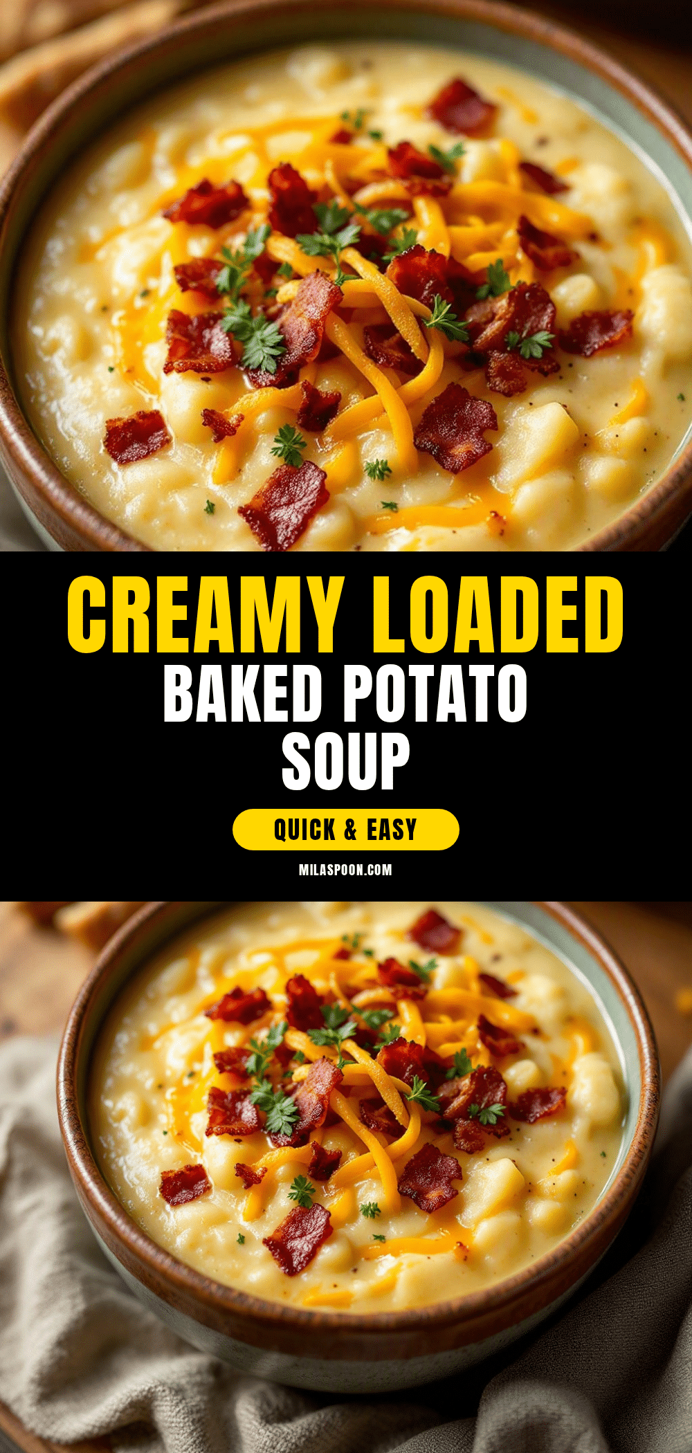 loaded baked potato soup recipe