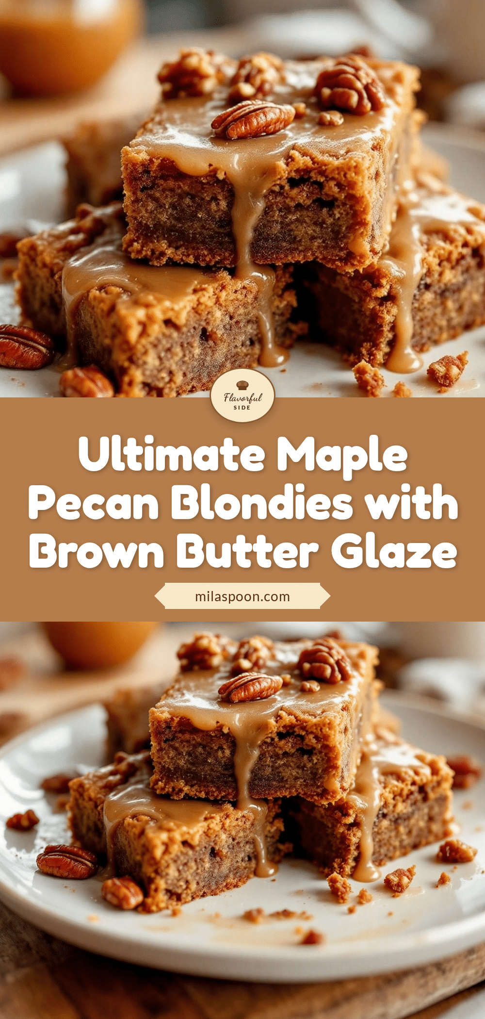 maple pecan blondies recipe