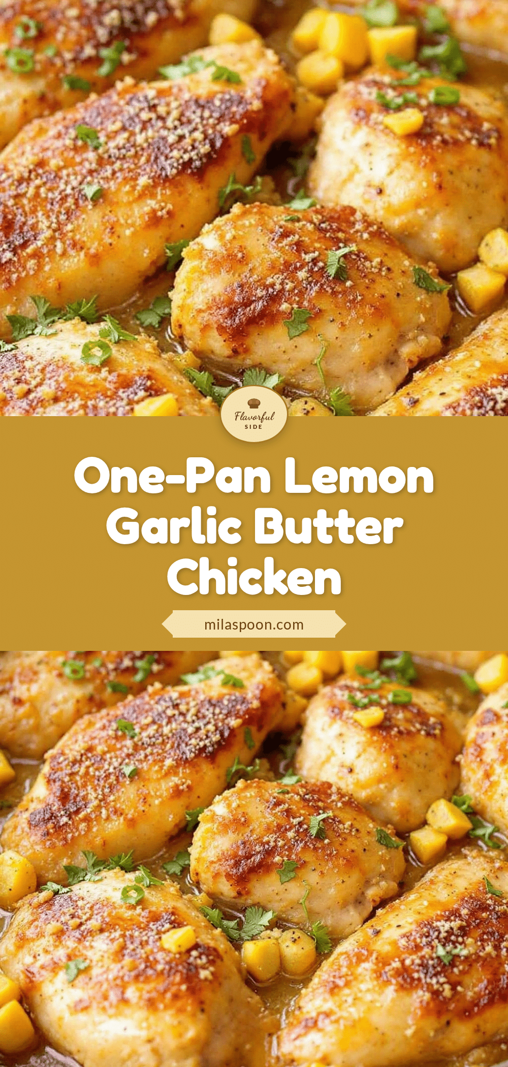 one pan lemon garlic butter chicken recipe