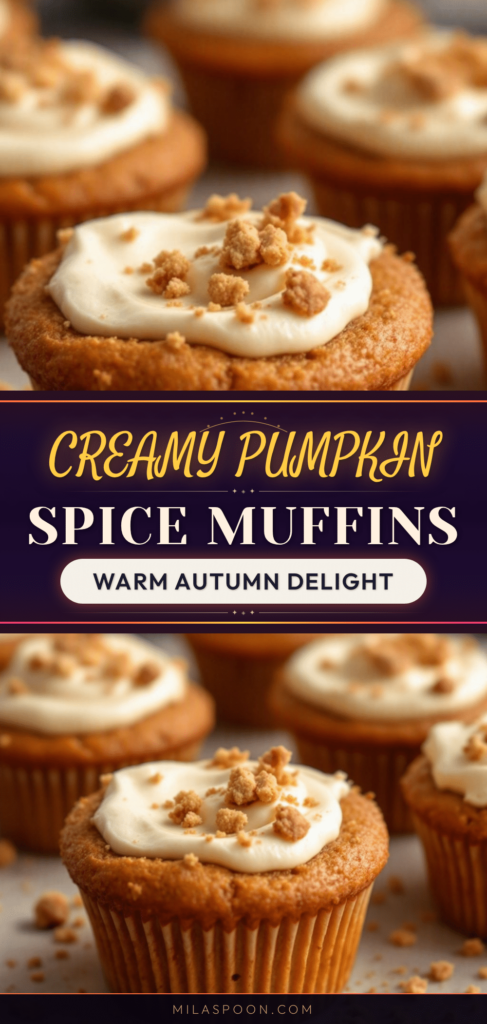 pumpkin cream cheese muffins recipe