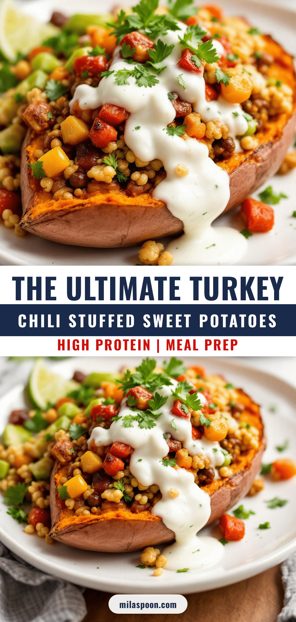 turkey chili stuffed sweet potatoes recipe