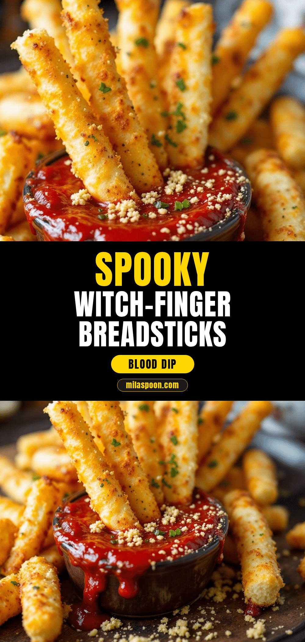 witch finger breadsticks recipe